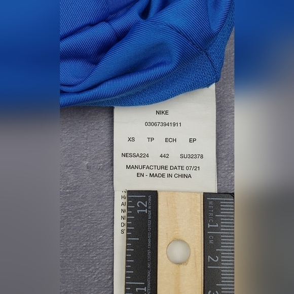 NIKE Essential‎ Tankini Top In Blue Size XS - Picture 8 of 9